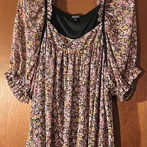 GiGio Dressy/Casual Dress with Beautiful/Small Flowers Fully Lined